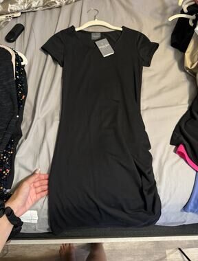 Olivia Rae Stretch Bodycon Mini Dress Short Sleeve & Black Long sleeve dress